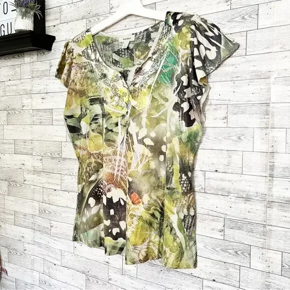 Dress Barn M Watercolor Floral Top – Lightweight Everyday Blouse - Picture 4 of 8